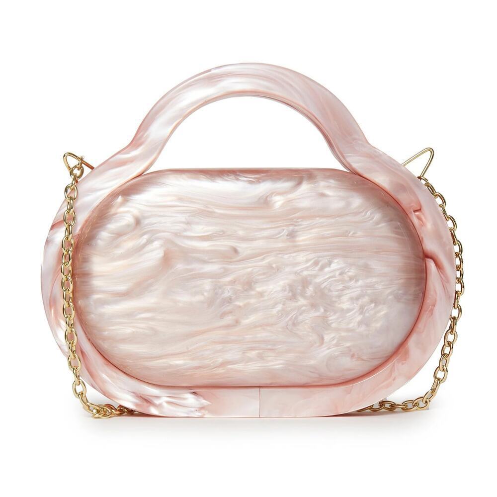 Lele Sadoughi ROSE PILL BOX ACETATE BAG